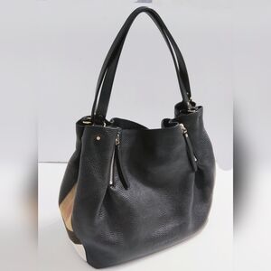Burberry Maidstone  Black Leather  Medium Tote. Excellent Condition.